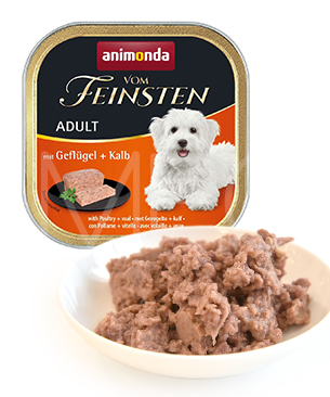 アニモンダ フォムファインステン　アダルト　ポルトリー・牛肉・豚肉・子牛肉　150g