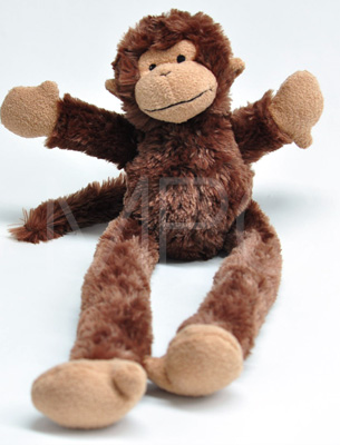 【2016年干支さるのおもちゃ】プリングルモンキー ブラウン