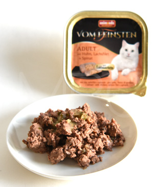 アニモンダ フォムファインステン ディッシュ アダルト 鶏・サーモン・ホウレンソウ100g