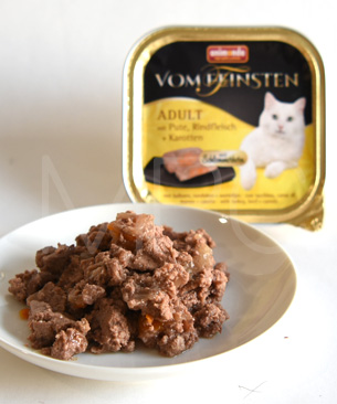 アニモンダ フォムファインステン ディッシュ アダルト 七面鳥・牛肉・ニンジン100g