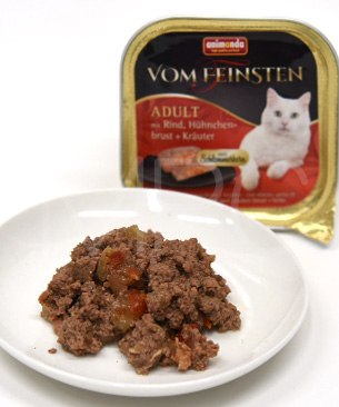 アニモンダ フォムファインステン ディッシュ アダルト 牛・鶏胸肉・ハーブ100g