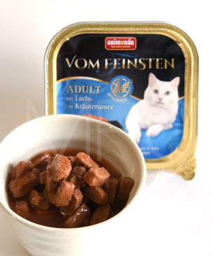 アニモンダ フォムファインステン ディッシュ withソース アダルト サーモン・ハーブソース100g