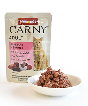 アニモンダ カーニーパウチ アダルト 牛・七面鳥・エビ 85g