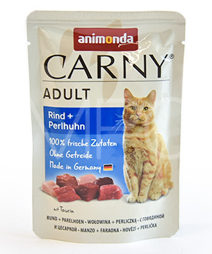 アニモンダ カーニーパウチ アダルト 牛・ホロホロ鳥 85g