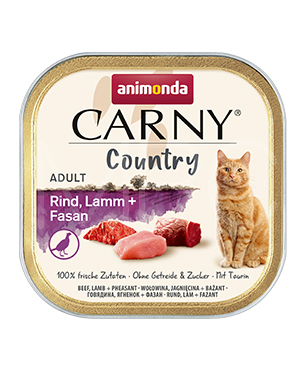 アニモンダ CAT カーニー カントリー 牛・子羊・キジ 100g