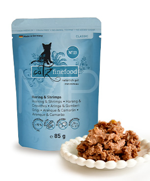 キャッツファインフード クラシック No.13 へリング&シュリンプ(85g)