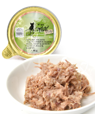 キャッツファインフード フィレ No.405 ターキー,チキン＆サーモンインジェリー 85g