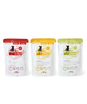 キャッツファインフード シニア No.5 サーモン&チキン 85g