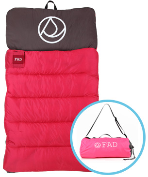 ポータブルベッド　レッド