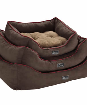 ハンター スクウェアベッド ブラウン