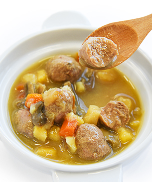 J&C プレミアムパウチ ミートボールと野菜のヤギミルク煮込み イワシ 100g