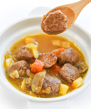 J&C プレミアムパウチ ミートボールと野菜のヤギミルク煮込み ビーフ 100g