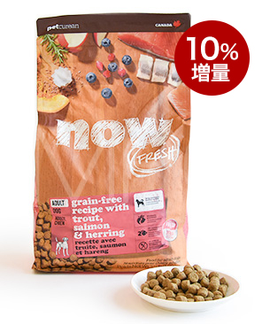 ナウフレッシュ 【数量限定品】 グレインフリーフィッシュアダルト-10%増量3kg