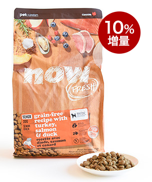 ナウフレッシュ 【数量限定品】 グレインフリーシニア&ウェイトマネジメント-10%増量3kg
