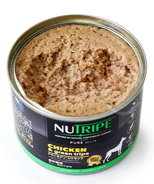 ニュートライプ DOG ピュア チキン&グリーントライプ缶 185g