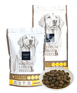 POCHI ミディアムラージブリード 3種のポルトリー(1.8kg)