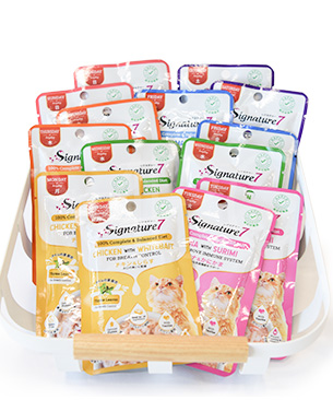 シグネチャー7 CAT パウチ 【土】 チキン&かにかま 50g