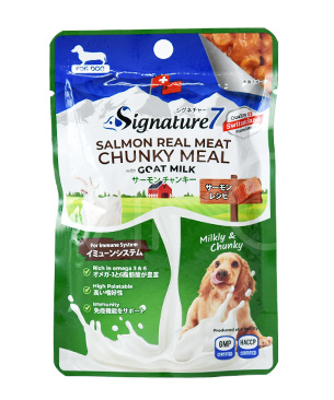 シグネチャー7　DOG　ゴートミルク　サーモンチャンキー　80g