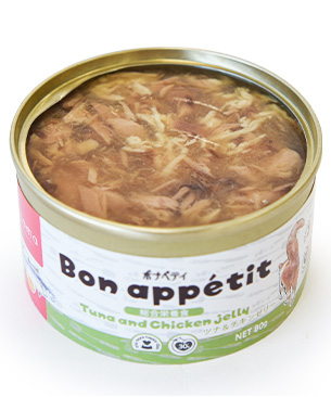 tama ボナペティ 総合栄養食 ツナ&チキンゼリー 80g