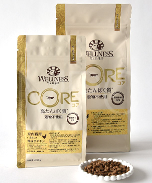 ウェルネス コア 穀物不使用 室内猫用 骨抜きチキン(400g)