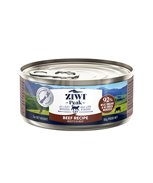 ジウィピーク キャット缶　NZグラスフェッドビーフ(185g)