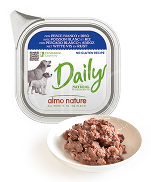 アルモネイチャー DOG デイリーメニュー 白身魚＆ライス 100g