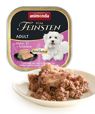 アニモンダ フォムファインステン ディッシュ アダルト 鶏・たまご・ハム150g