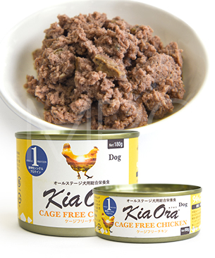 バックトゥベーシックス キアオラ DOG ケージフリーチキン 缶