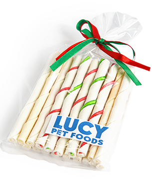 ルーシーペット【クリスマス増量】チューイングロールスティック 20本入