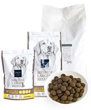 POCHI 3種のポルトリー　ミディアムラージ粒　2袋セット POCHI ミディアムラージブリード 3種のポルトリー | プレミアム