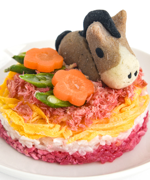 POCHI【季節限定品】午年の押し寿司◆クール便(冷凍)◆