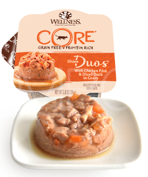 ウェルネス コア ディバインデュオ チキンパテ&角切りダック-79g