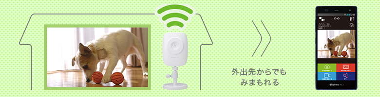 ペットの様子をリアルタイムで