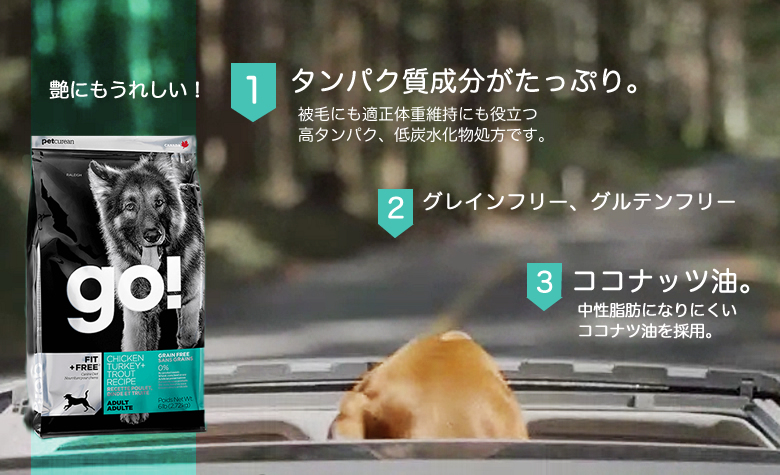 ゴーグレインフリードッグフードのイチ押し