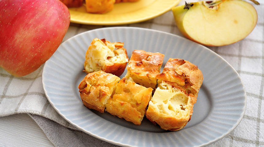 犬の手作り食レシピ『りんごのパウンドケーキ』