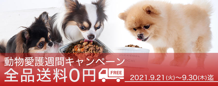 【終了】《9/30(木)まで》全品送料無料！動物愛護週間キャンペーン！