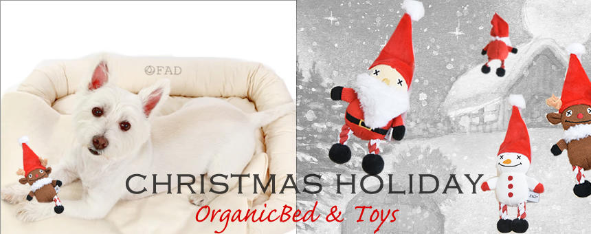 《クリスマス特集》サンタのオモチャと温もりオーガニックベッド