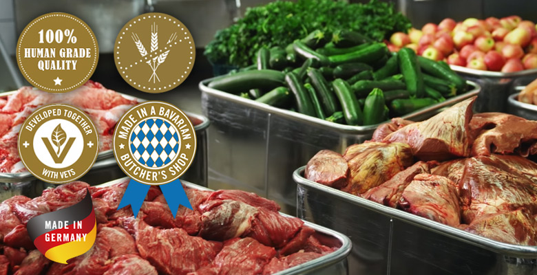 100%人間用の原料を使用