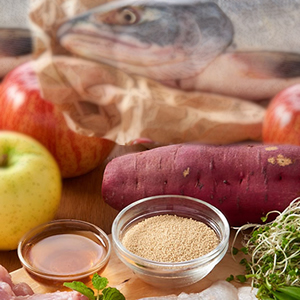 スイートポテト、サーモンオイル