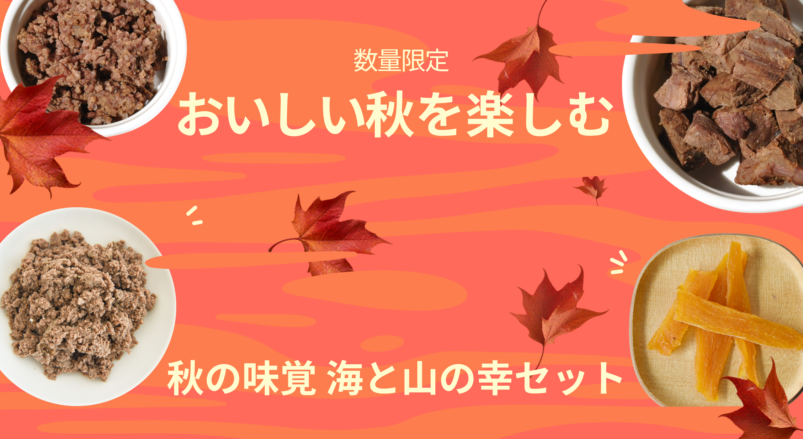 《おいしい秋を楽しむ》海と山の幸がつまった秋の味覚セットのご紹介
