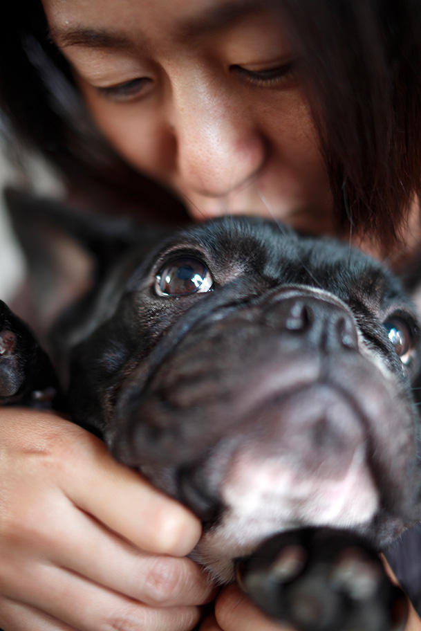 めいっぱい甘えてくれたマメ