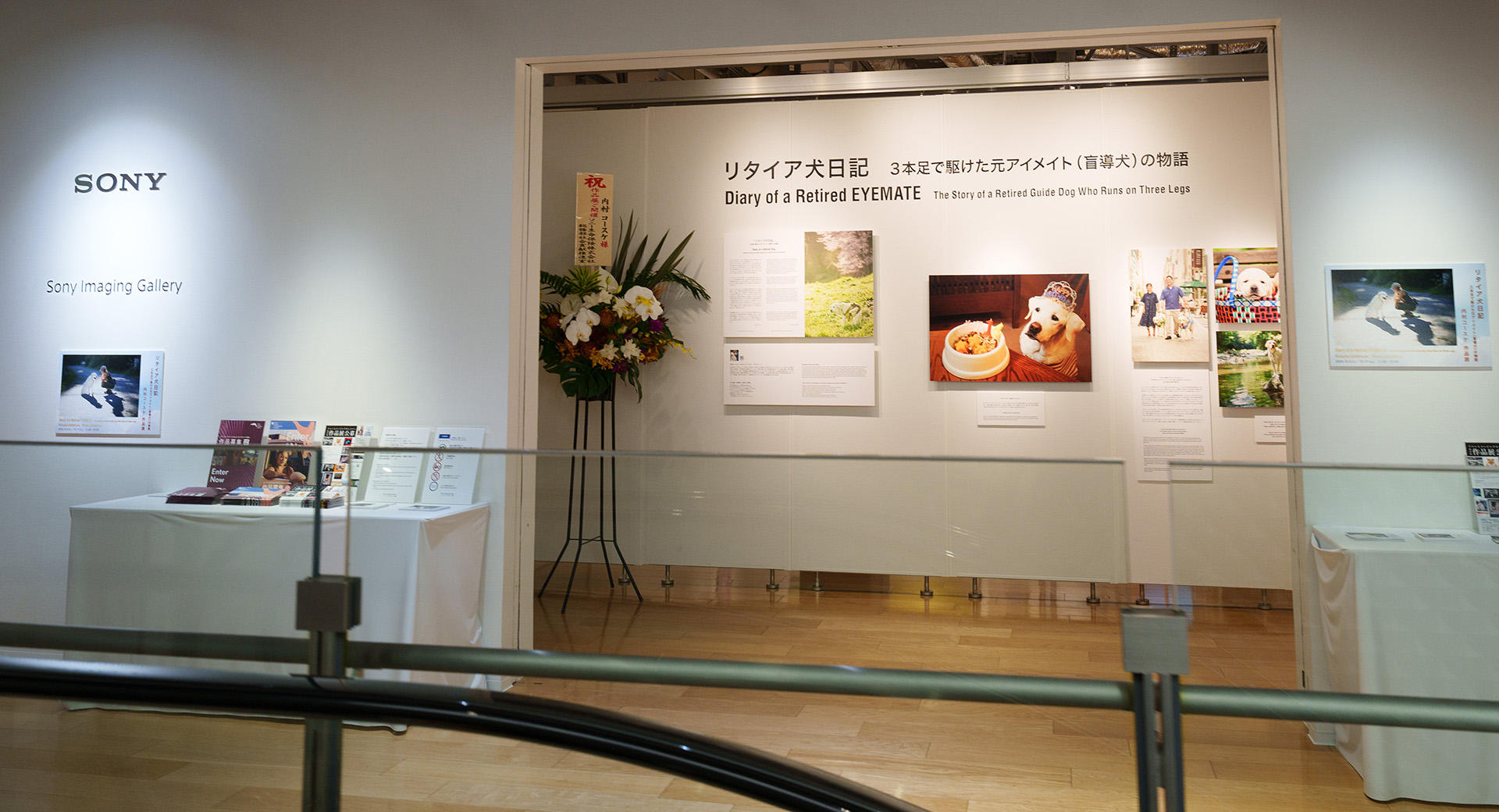 銀座展会場の入口