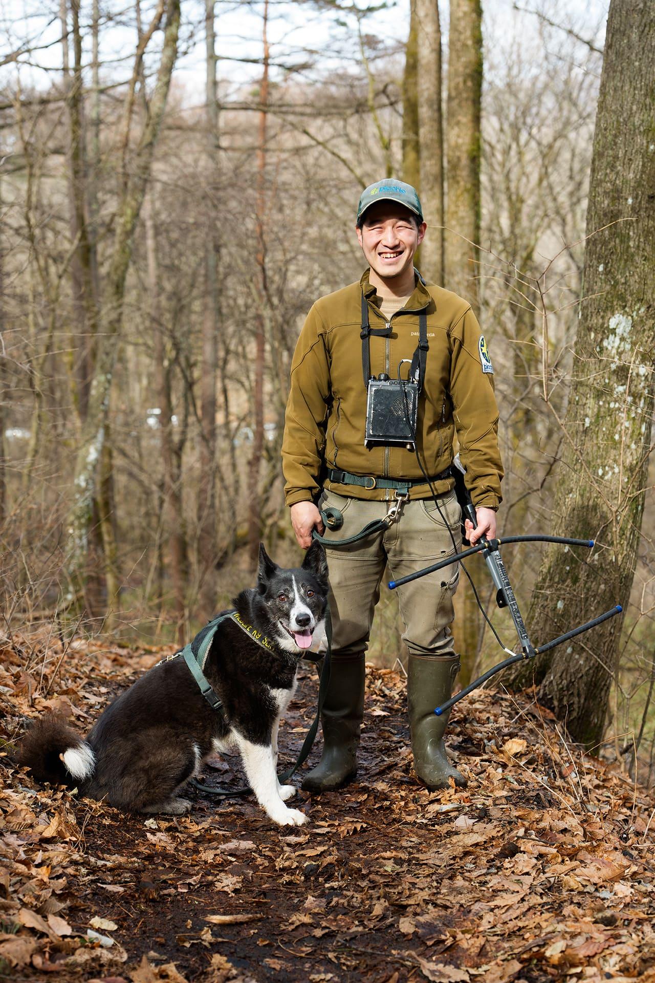 ハンドラーの井村さんとエルフ