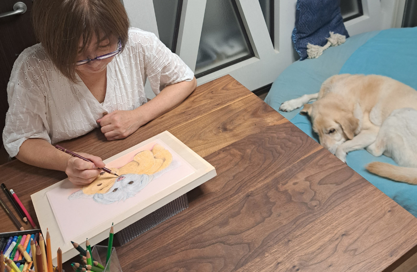 夢の中でお手伝いをするはせがわ家のアナベルちゃん