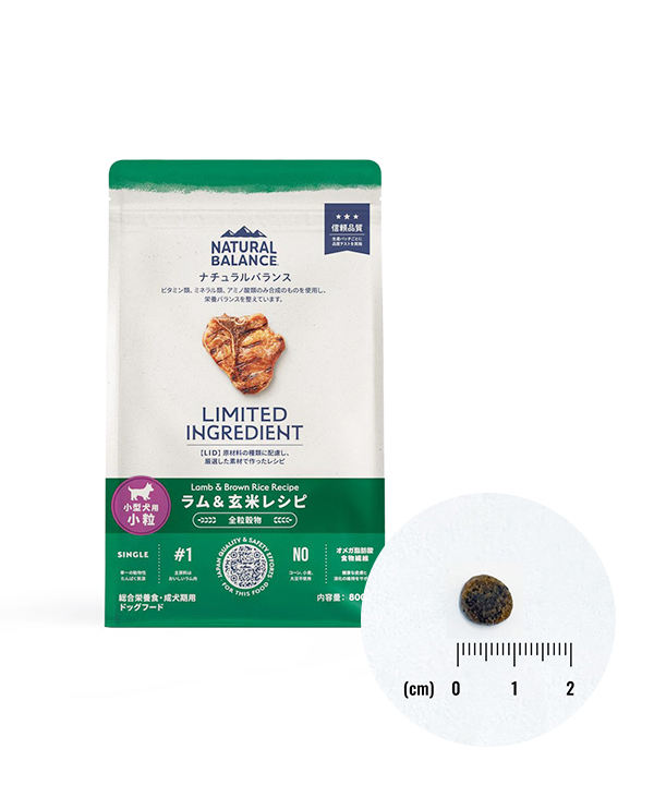 ナチュラルバランス DOG LID 成犬用 ラム＆玄米 小粒