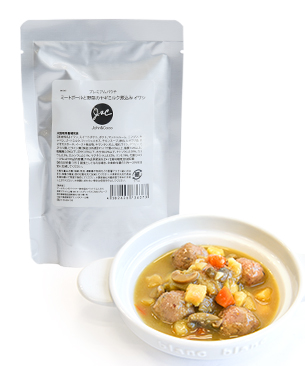 J&C プレミアムパウチ ミートボールと野菜のヤギミルク煮込み　イワシ