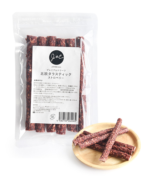J&C プレミアムトリーツ 北欧タラスティック ストロベリー 60g