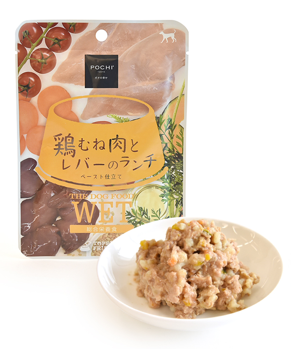 POCHI ザ・ドッグフード ウェット 鶏むね肉とレバーのランチ 80g-X1