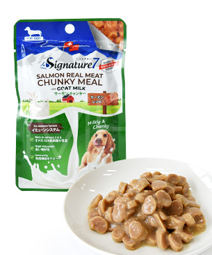 シグネチャー7 DOG ゴートミルク サーモンチャンキー 80g