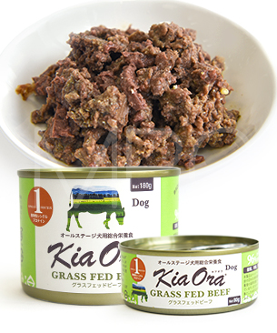 バックトゥベーシックス　キアオラ　ＤＯＧ　グラスフェッドビーフ　缶